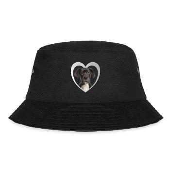 Great Dane Heart - J’aime le grand danois - Bob - noir - Devant - Lela (165cm)