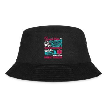 Pharmacy Technician Women Pharmacy Technician - Bucket Hat - black - Front - Lela (165cm)