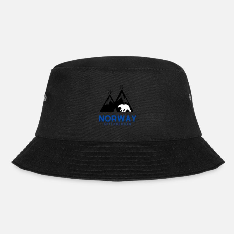 Spitzbergen Svalbard Norwegen - Bucket Hat - Schwarz
