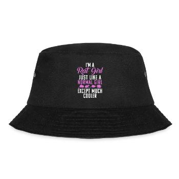Rattenbesitzer Geschenk Rattenliebhaber - Bucket Hat - Schwarz - Vorne - Lela (165cm)