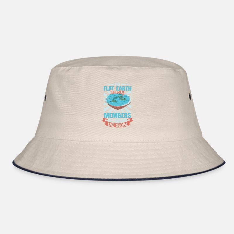 Flat Earth Theory Flat Earth Army Earth Bucket Hat