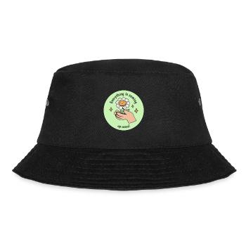 Everything Is Coming Up Roses! Cute Bloom Spring - Bucket Hat - black - Front - Lela (165cm)