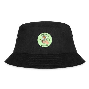 Sprinkling In Some Springtime Fun! Bloom Spring - Bucket Hat - Schwarz - Vorne - Lela (165cm)