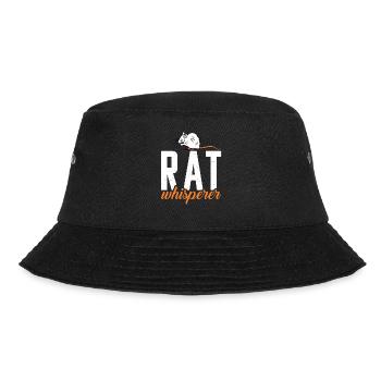 Rattenbesitzer Geschenk Ratten Liebhaber - Bucket Hat - Schwarz - Vorne - Lela (165cm)
