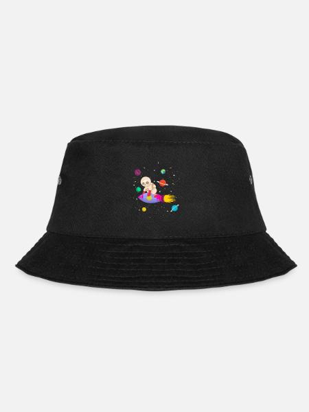 Zukünftiger Astronaut Pandabär - Bucket Hat - Schwarz