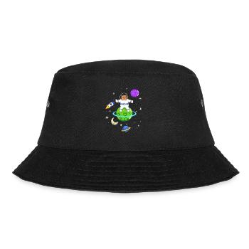 Astronaut Lovers Cat Owners - Bucket Hat - black - Front - Lela (165cm)