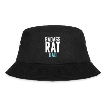 Rattenbesitzer Geschenk Ratten Liebhaber - Bucket Hat - Schwarz - Vorne - Lela (165cm)
