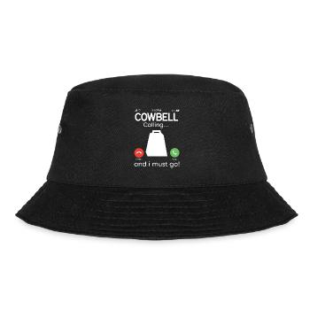 Kuhglocke Mehr Cowbell-Vintager - Bucket Hat - Schwarz - Vorne - Lela (165cm)