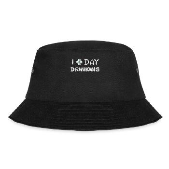 I love Daydrinking - Bucket Hat - Schwarz - Vorne - Lela (165cm)