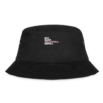Volleyball Volleyballer Volleyballerin Volley - Bucket Hat - Schwarz - Vorne - Lela (165cm)