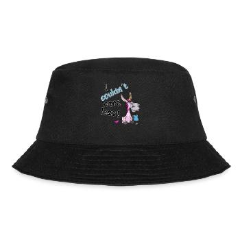 I couldnt care less. lustiges Esel Einhorn - Bucket Hat - Schwarz - Vorne - Lela (165cm)