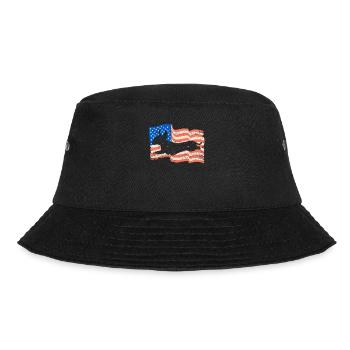 Dachshund July 4 American Flag Dog Lovers - Bucket Hat - black - Front - Lela (165cm)