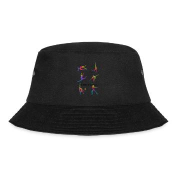Cheerleader Tumbling Acrobat Cartwheel Mom - Bucket Hat - black - Front - Lela (165cm)