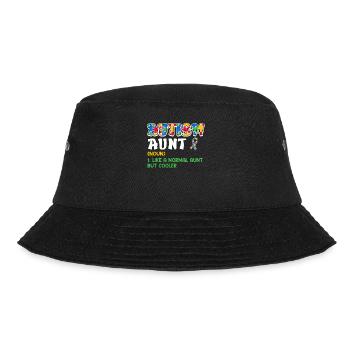 Autism Awareness Aunt autistic child - Bucket Hat - black - Front - Lela (165cm)
