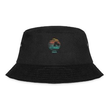 Israel Cool Souvenir Vacation Artistic - Bucket Hat - black - Front - Lela (165cm)