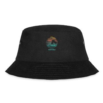 Capitola California Cool Souvenir Vacation - Bucket Hat - black - Front - Lela (165cm)