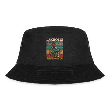 Lacrosse Is Calling And I Must Go Lax Spieler - Bucket Hat - Schwarz - Vorne - Lela (165cm)