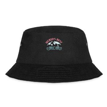 Süßer Muttertag - Die beste Mutter der Welt - Bucket Hat - Schwarz - Vorne - Lela (165cm)