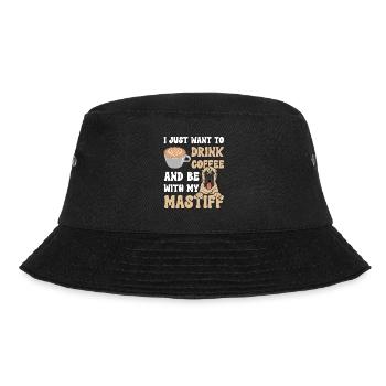 Mastiff Dog Old English Mastiff - Bucket Hat - black - Front - Lela (165cm)