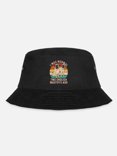 Mastiff Hund Old English Mastiff - Bucket Hat - Schwarz