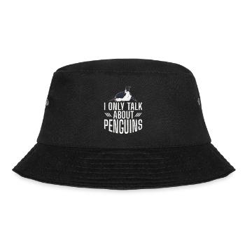 Penguin Lover Penguin Gifts - Bucket Hat - black - Front - Lela (165cm)