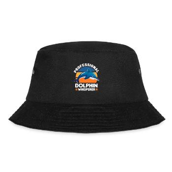 Meeresbiologie | Meeresbiologe Cetologie Geschenke - Bucket Hat - Schwarz - Vorne - Lela (165cm)