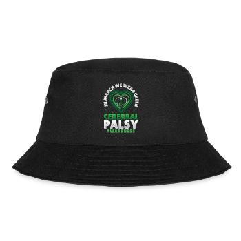 Zerebrale Lähmung Palsy Warrior CP - Bucket Hat - Schwarz - Vorne - Lela (165cm)