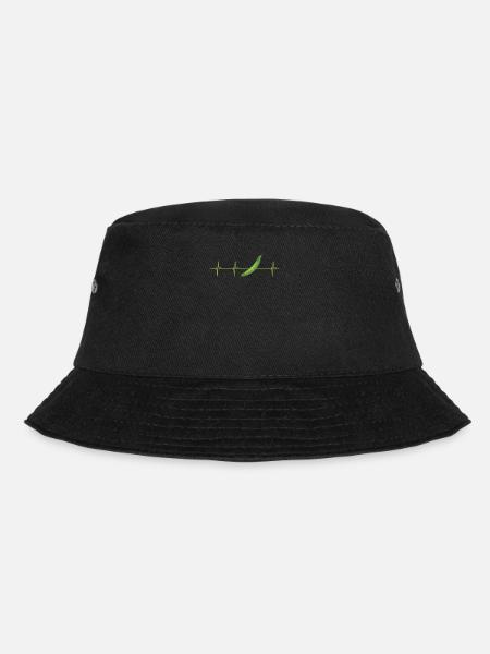 Erbsen Herzschlag Design - Bucket Hat - Schwarz