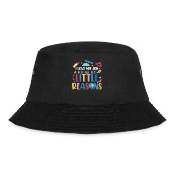 Nette Lehrlehrerin Kindergarten Pre-K - Bucket Hat - Schwarz - Vorne - Lela (165cm)