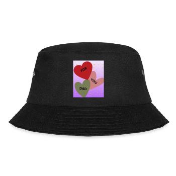 Für dich, Papa - Bucket Hat - Schwarz - Vorne - Lela (165cm)