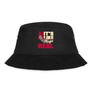 Ai It's Like Magic But Real Computer Science - Bucket Hat - Schwarz - Vorne - Lela (165cm)