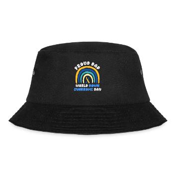 Down syndrome father and mother with child - Bucket Hat - black - Front - Lela (165cm)