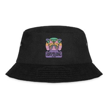 Schmetterling Monarchfalter Bunt Schmetterlinge - Bucket Hat - Schwarz - Vorne - Lela (165cm)