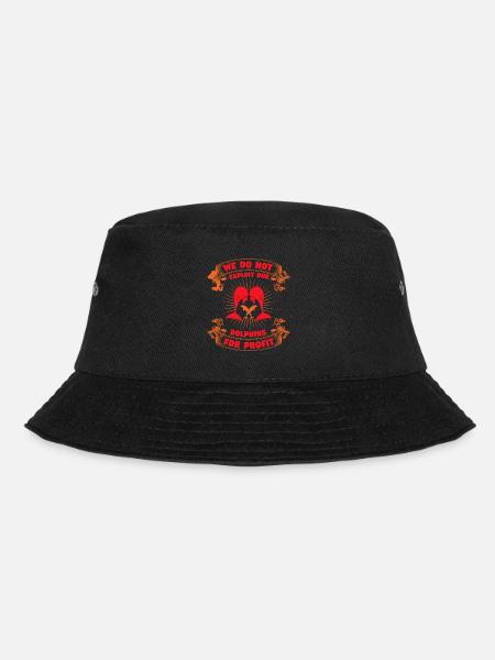 WE DO NOT DOLPHINS FOR PROFIT - Bucket Hat - black