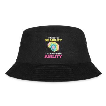 Autistic Awareness Its not a disability - Bucket Hat - black - Front - Lela (165cm)