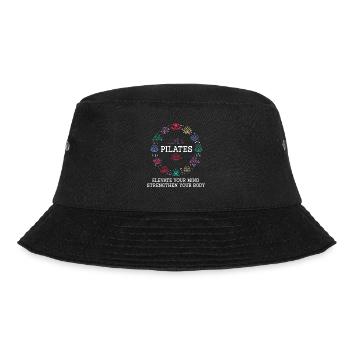 Pilates Sagt Mandala - Bucket Hat - Schwarz - Vorne - Lela (165cm)