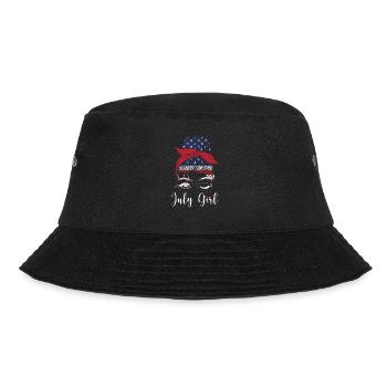 Juillet Girl Wink Eye Drapeau américain 4 juillet - Bob - noir - Devant - Lela (165cm)