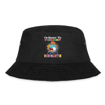 I'm Ready To Crush Kindergarten Cat With Scooter - Bucket Hat - black - Front - Lela (165cm)