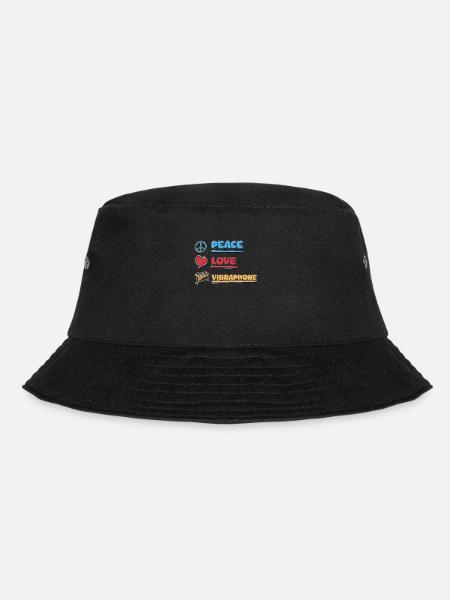 Peace Love Fantastisches Vibraphon für einen - Bucket Hat - Schwarz