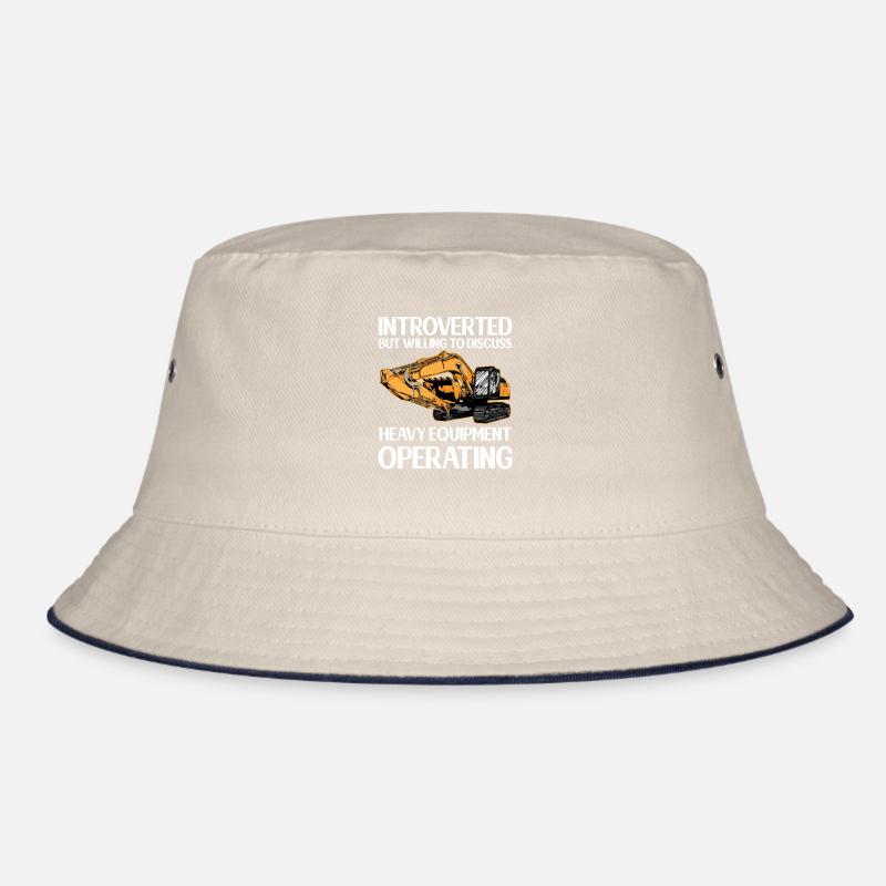 Construction machinery operator Excavator driver Excavator driver Construction workers Bucket Hat