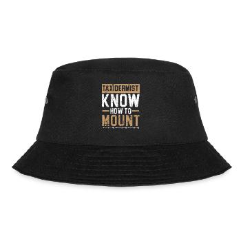 Taxidermisten wissen, wie man Taxidermie montiert - Bucket Hat - Schwarz - Vorne - Lela (165cm)