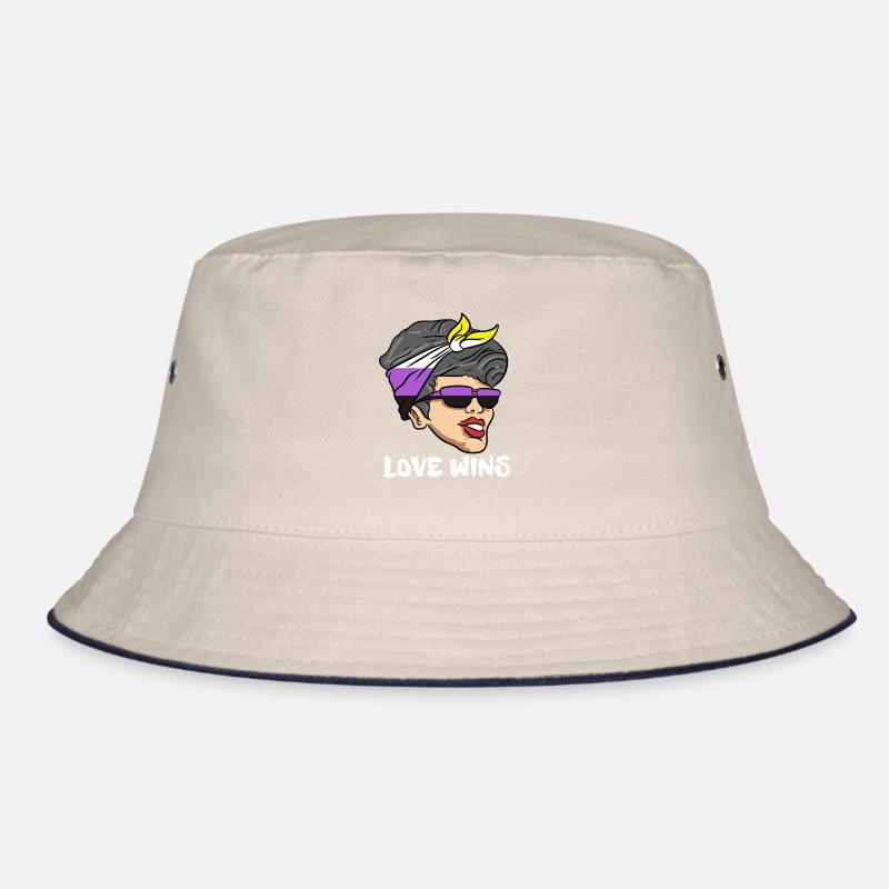 Non Binary Gender Flagge Geschenk Bucket Hat