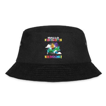 Kindergartenkind Hallo Kindergarten Ich Komme - Bucket Hat - Schwarz - Vorne - Lela (165cm)