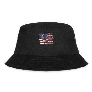Weißkopfseeadler 4. Juli Patriotische US amerika - Bucket Hat - Schwarz - Vorne - Lela (165cm)