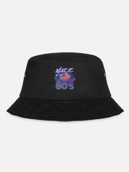 Made In The 80s Retro Karneval 80er Mottoparty - Bucket Hat - Schwarz