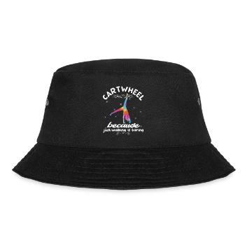 Coole Gymnastik Akrobatisches Karrenrad - Bucket Hat - Schwarz - Vorne - Lela (165cm)