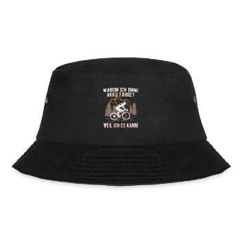 Fahrrad Rennrad - Bucket Hat - Schwarz - Vorne - Lela (165cm)
