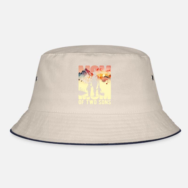 Mutter mit zwei Söhnen Muttertag Berge Mama Kind Bucket Hat