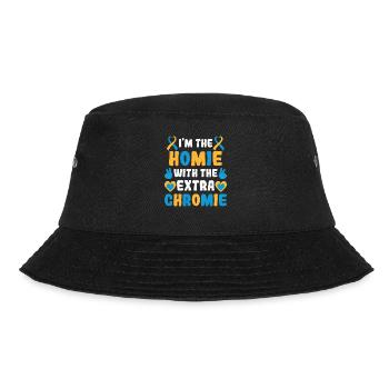 Down Syndrom extra Chromosom Trisomie 21 - Bucket Hat - Schwarz - Vorne - Lela (165cm)