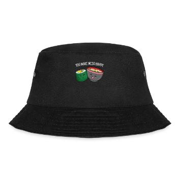 You Maki Miso Happy Sushi Japan Ramen - Bucket Hat - Schwarz - Vorne - Lela (165cm)